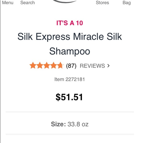IT’S A 10 MIRACLE SILK EXPRESS SHAMPOO 10oz NWT ❤️ - Picture 6 of 8
